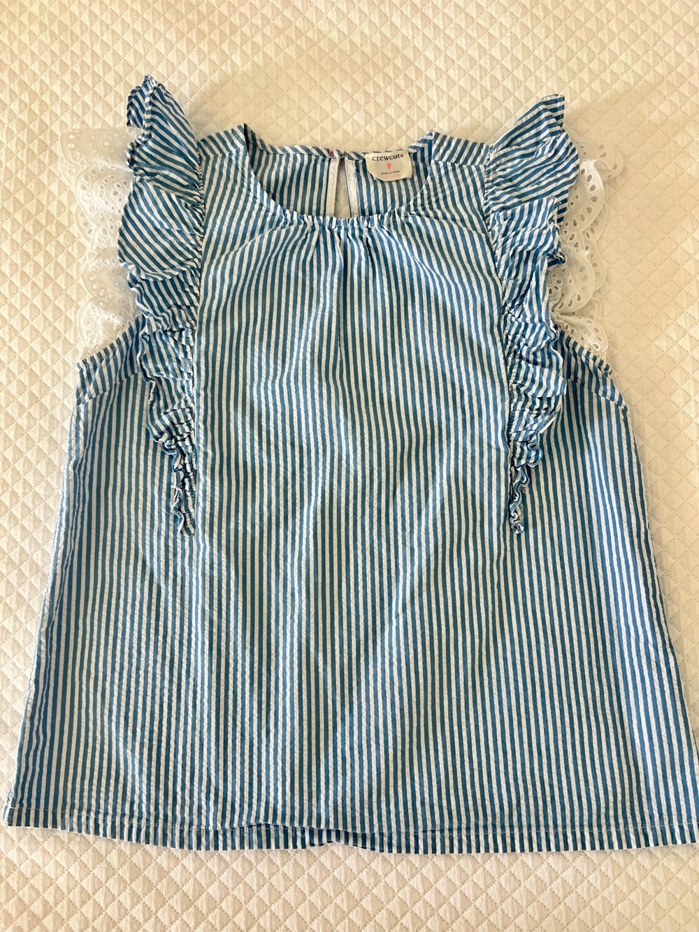 Crewcuts Seersucker Top with